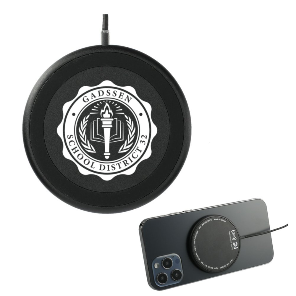 View larger image of Add Your Logo: MagClick Wireless Charging Pad